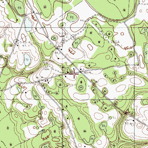 Topographic Map of Poplar Grove School (historical), SC