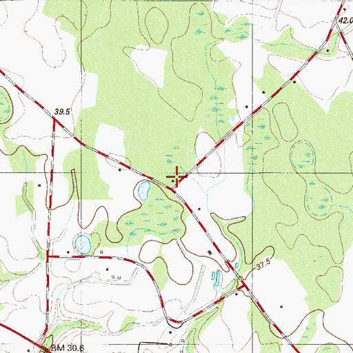 Topographic Map of Red Oak School (historical), SC