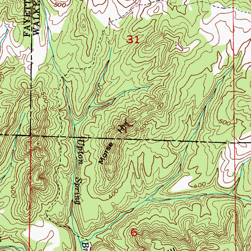 Topographic Map of Morse Hill, AL