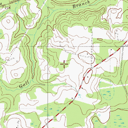 Topographic Map of Salem School (historical), SC