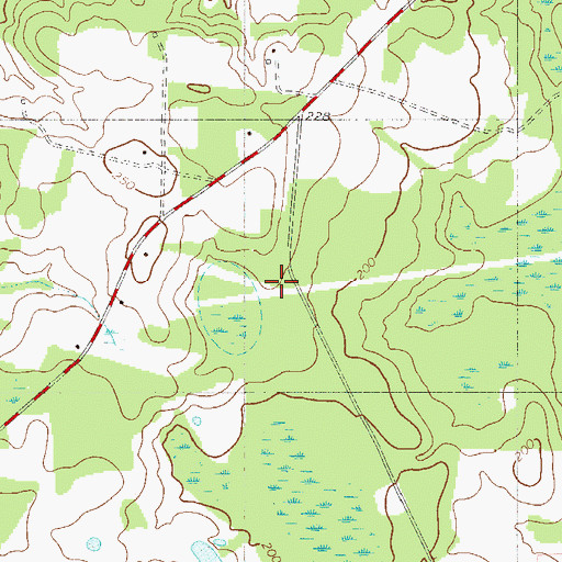 Topographic Map of Salem School (historical), SC