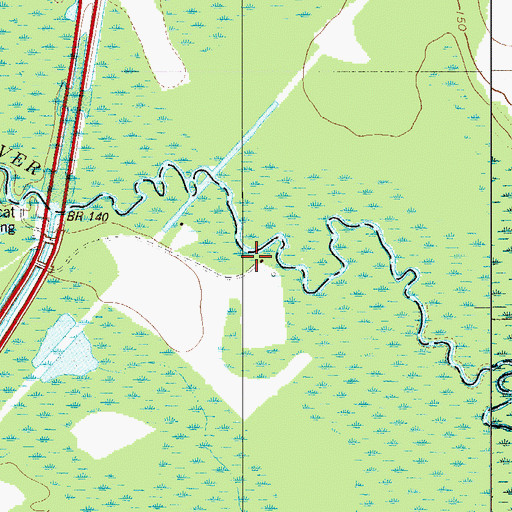 Topographic Map of Stares Lake Landing, SC