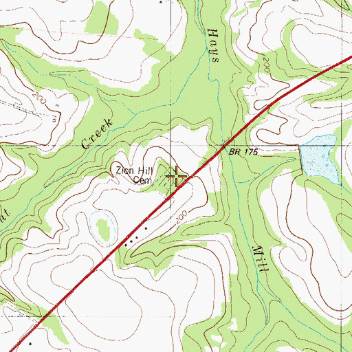 Topographic Map of Zion Hill Church, SC