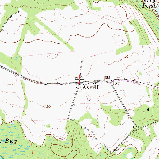 Topographic Map of Averill, SC