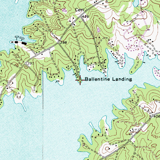 Topographic Map of Ballentine Landing, SC