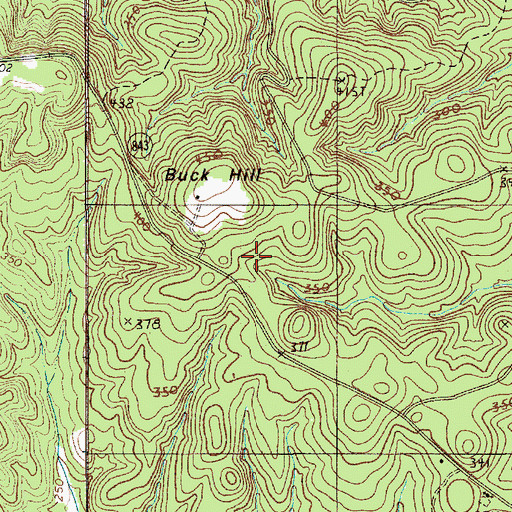 Topographic Map of Buck Hill, SC
