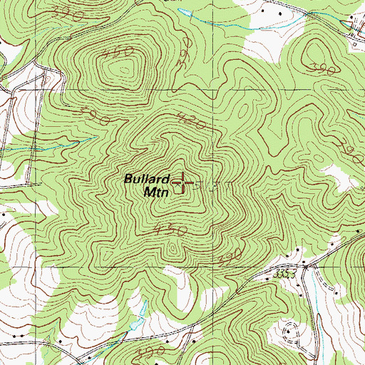 Topographic Map of Bullard Mountain, SC
