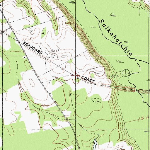 Topographic Map of Caldwell, SC