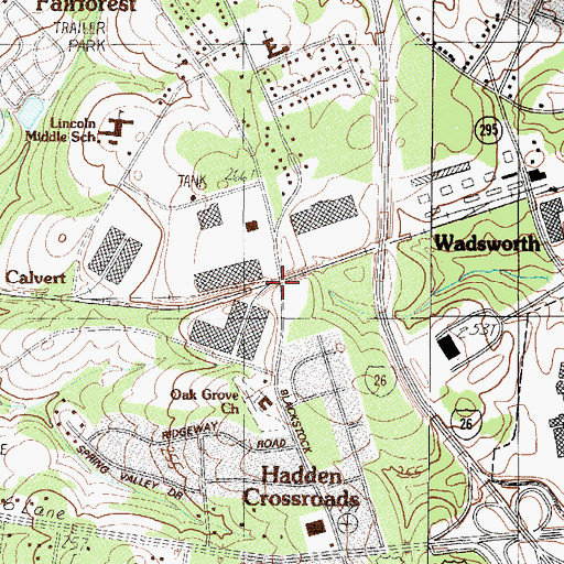 Topographic Map of Calvert, SC