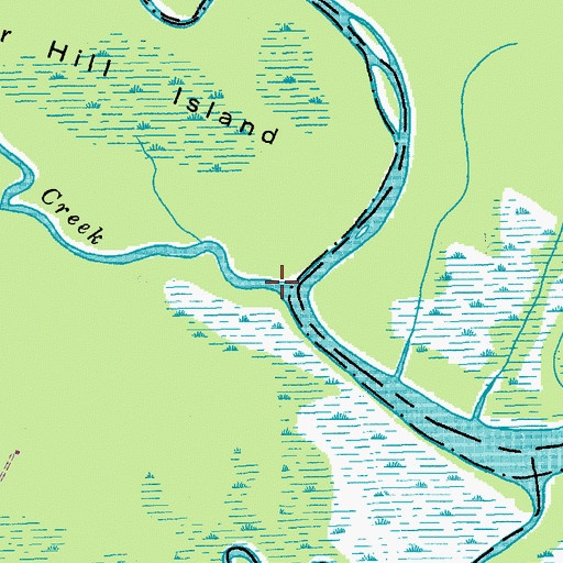 Topographic Map of Chicken Creek, SC