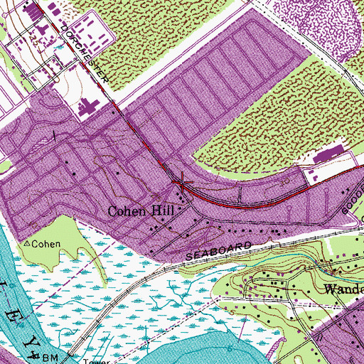 Topographic Map of Cohen Hill, SC
