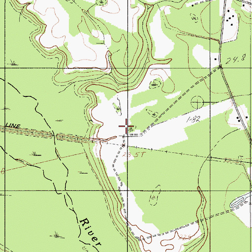 Topographic Map of Colleton, SC