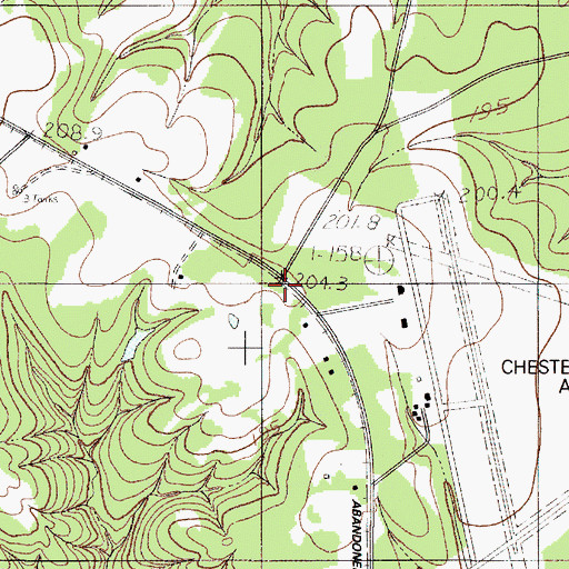 Topographic Map of Dinber, SC