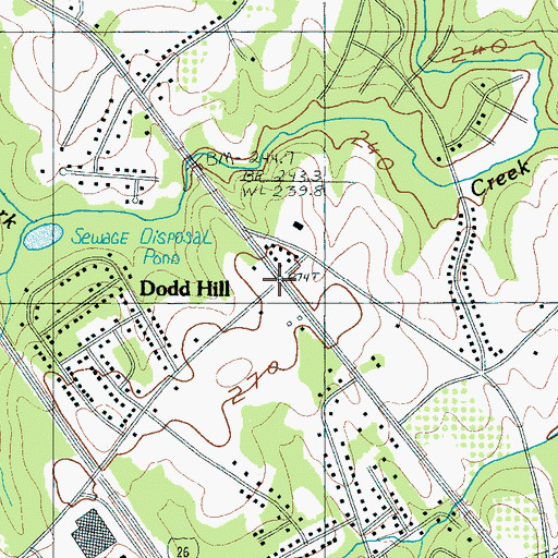 Topographic Map of Dodd Hill, SC
