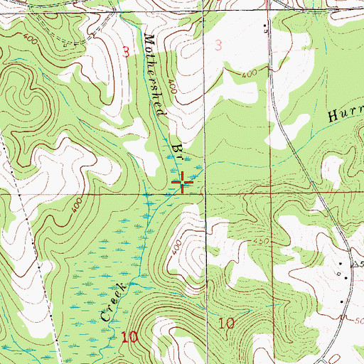 Topographic Map of Mothershed Branch, AL