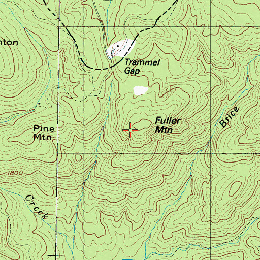 Topographic Map of Fuller Mountain, SC