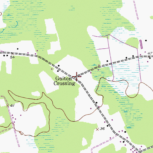 Topographic Map of Guiton Crossing, SC