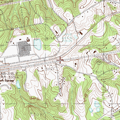 Topographic Map of Hale, SC