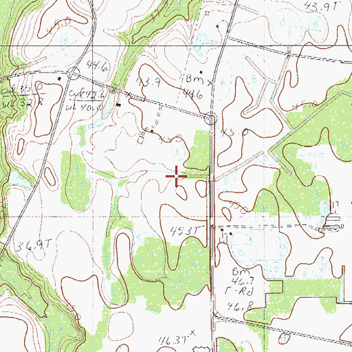 Topographic Map of Hughes, SC