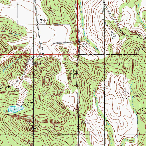Topographic Map of Mount Arara School, AL
