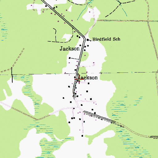 Topographic Map of Jackson, SC