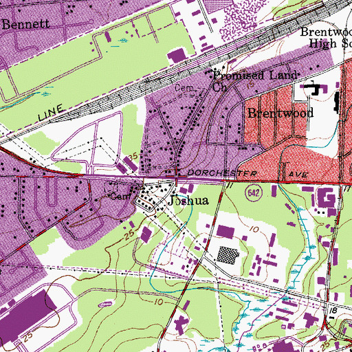 Topographic Map of Joshua, SC
