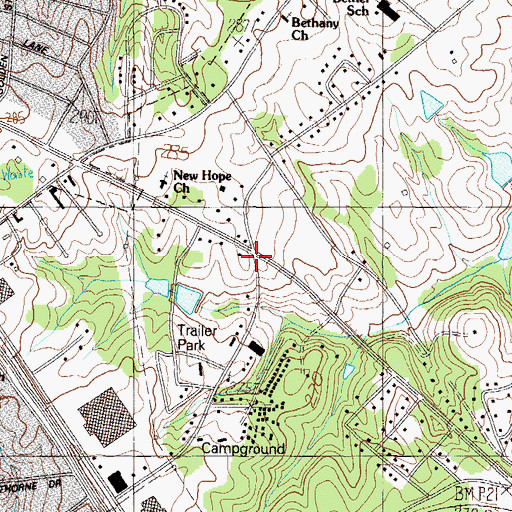 Topographic Map of Lake Taro, SC