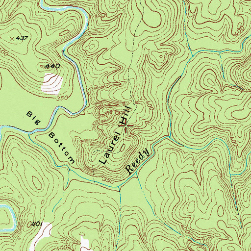 Topographic Map of Laurel Hill, SC