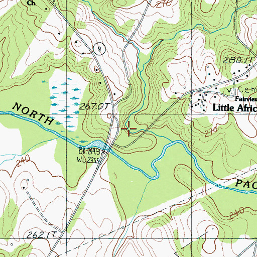 Topographic Map of Little Africa, SC