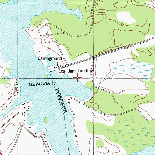 Topographic Map of Log Jam Landing, SC