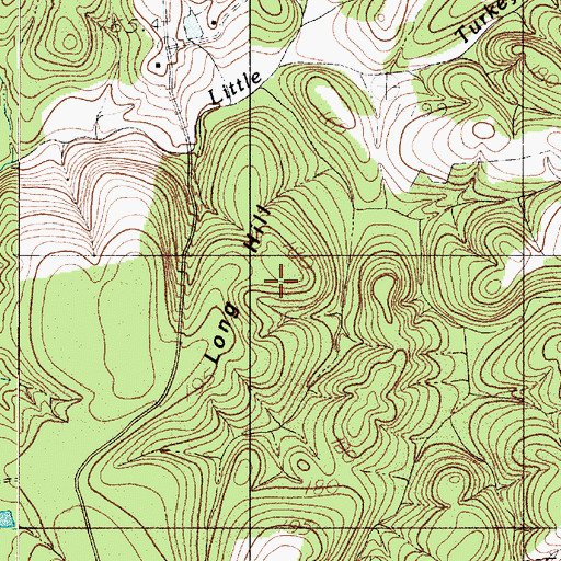 Topographic Map of Long Hill, SC
