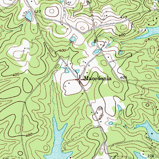 Topographic Map of Macedonia, SC