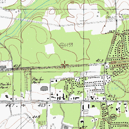 Topographic Map of Meeks, SC