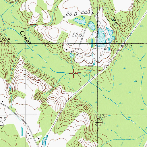 Topographic Map of Millers Ford, SC