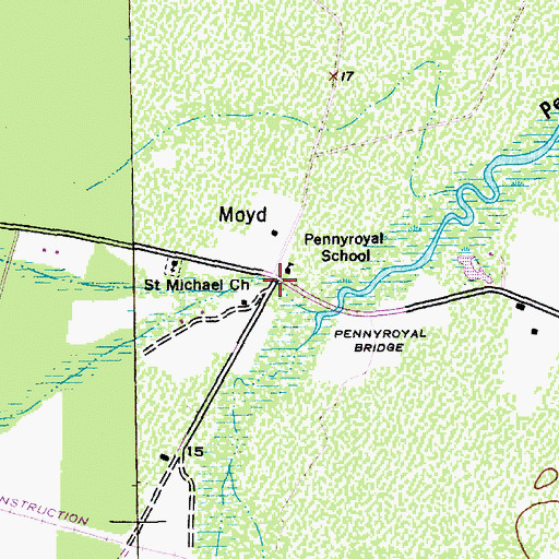 Topographic Map of Moyd, SC
