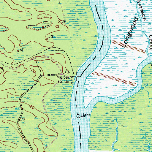 Topographic Map of Mulberry Landing, SC