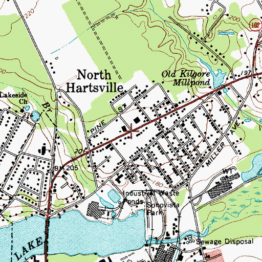 Topographic Map of North Hartsville, SC
