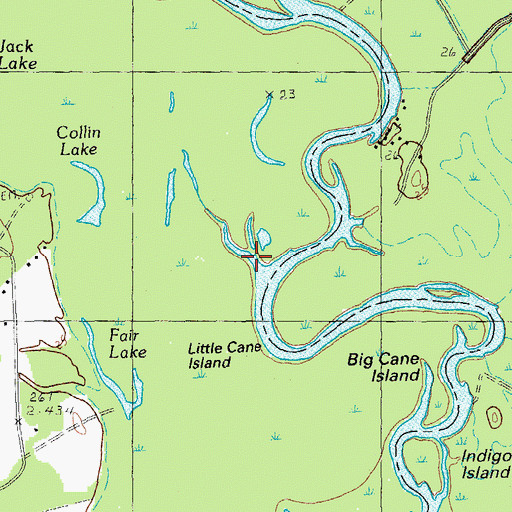 Topographic Map of Peters Ferry Landing, SC