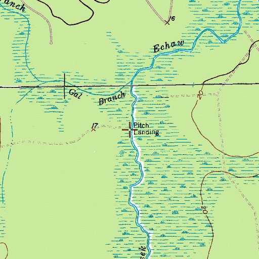 Topographic Map of Pitch Landing, SC