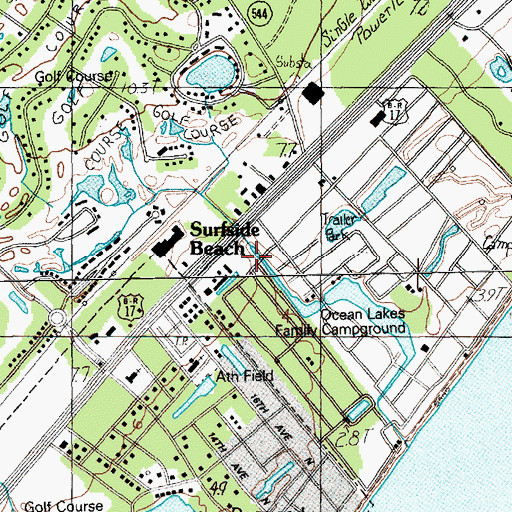 Topographic Map of Platt Spring, SC