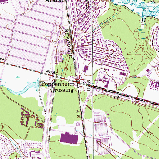 Topographic Map of Poppenheim Crossing, SC