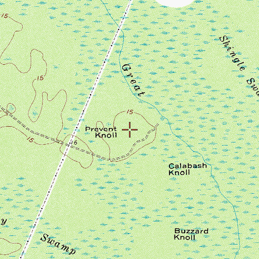Topographic Map of Prevent Knoll, SC