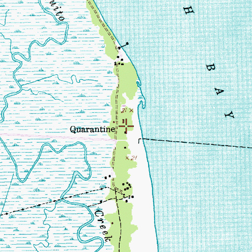 Topographic Map of Quarantine, SC