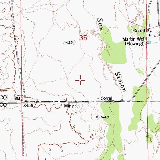 Topographic Map of The Fan, AZ
