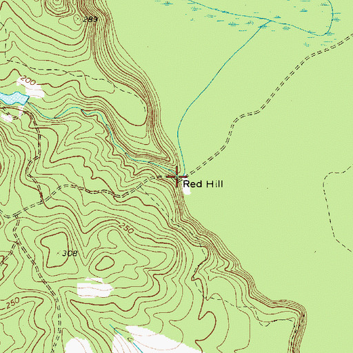 Topographic Map of Red Hill, SC