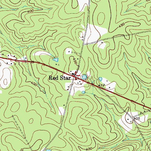 Topographic Map of Red Star, SC