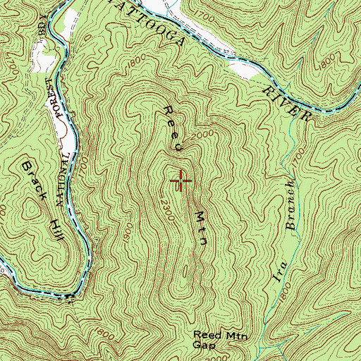 Topographic Map of Reed Mountain, SC