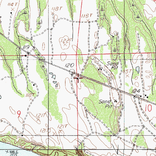 Topographic Map of Mount Carmel Church, AL