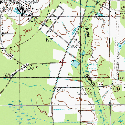 Topographic Map of Seloc, SC