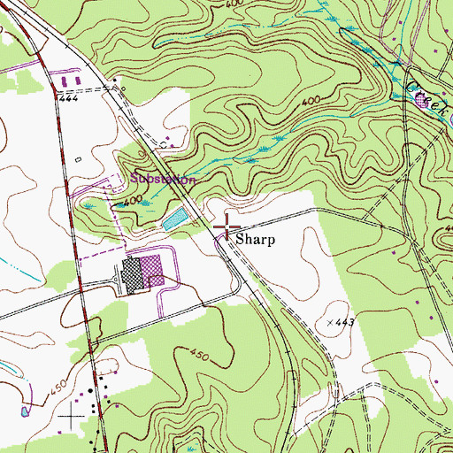 Topographic Map of Sharp, SC